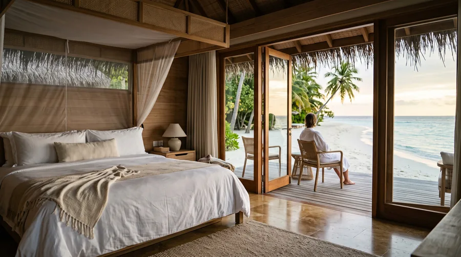 A bedroom of The Lagoon Residence
