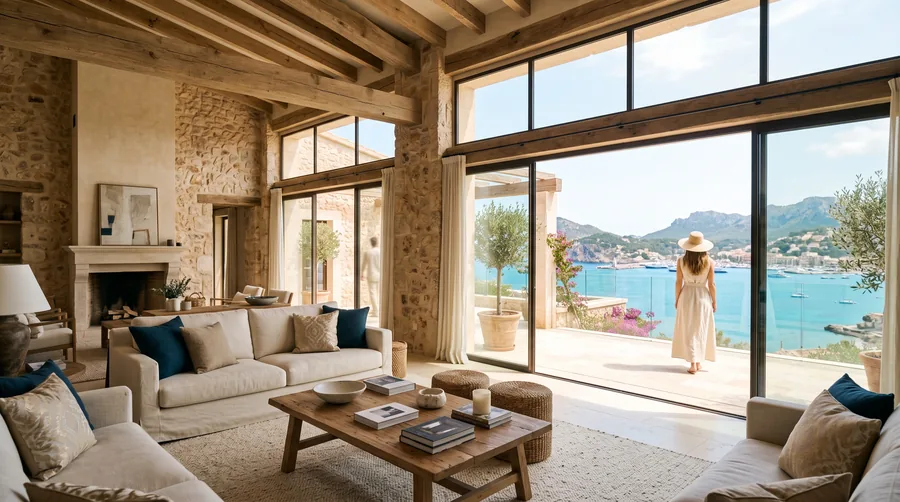 The living room of Sa Punta